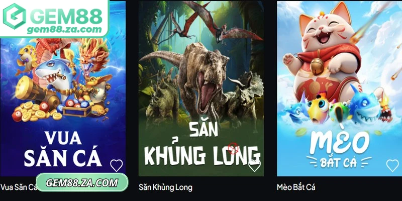 Các sảnh và trò chơi bắn cá GEM88 hay nhất